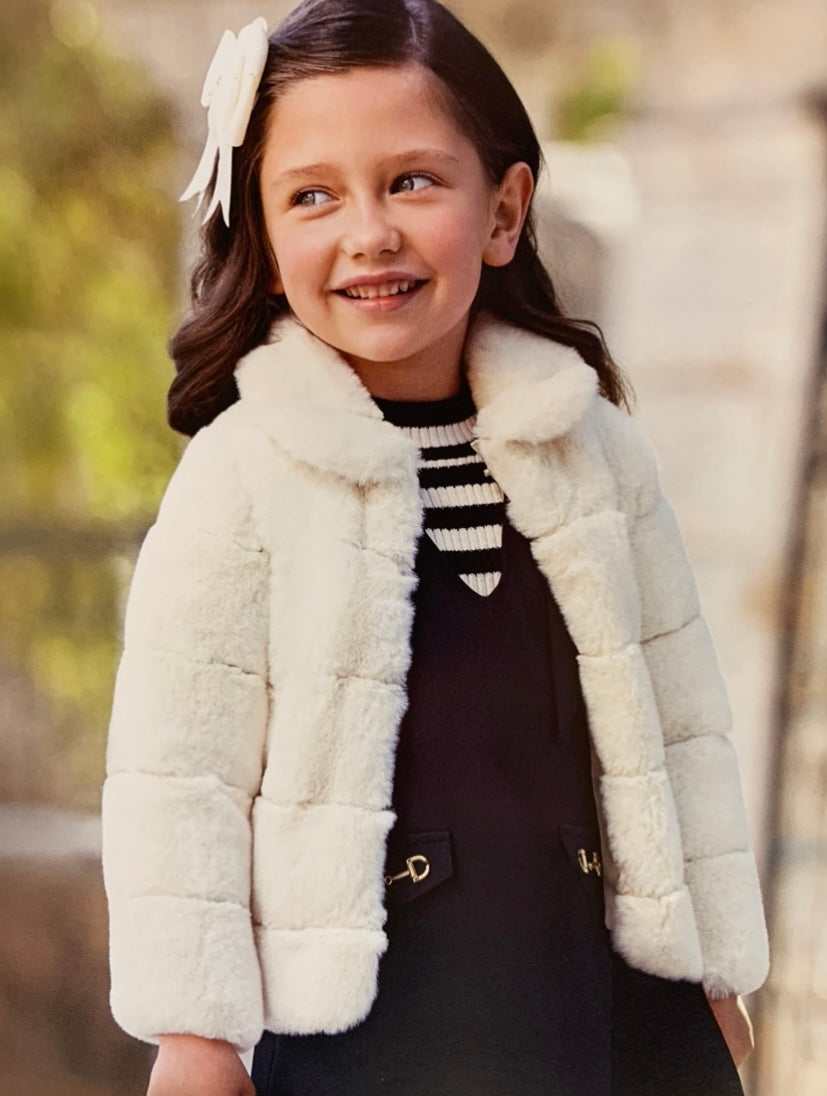 Kids faux 2024 fur coat