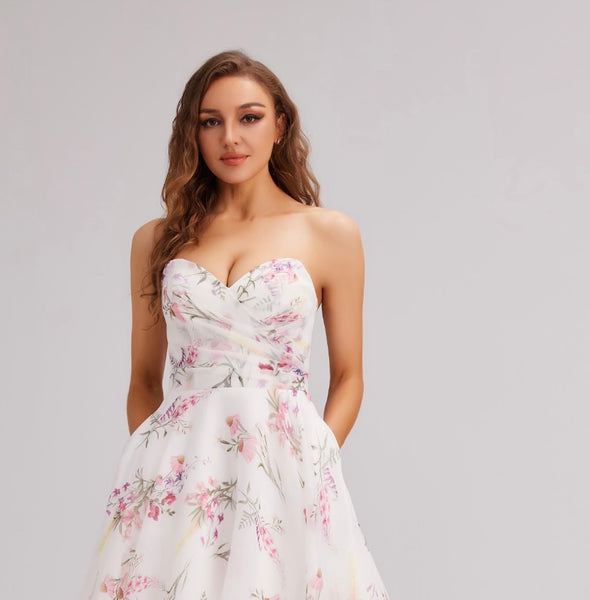 Chiffon Daisy Floral Dress