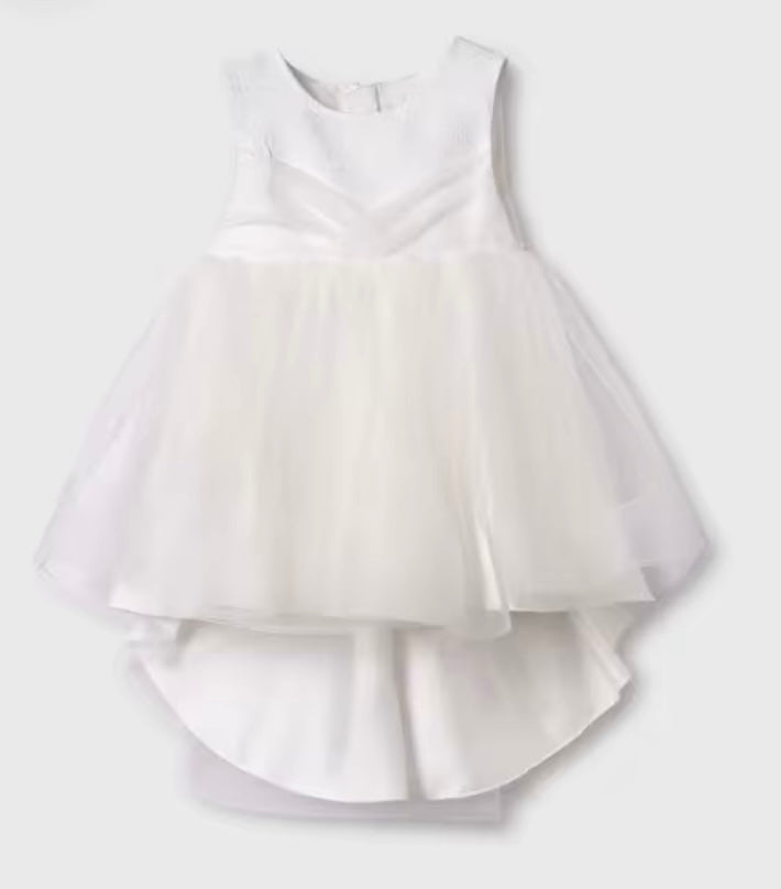 Shimmer Tulle Bow Party Dress