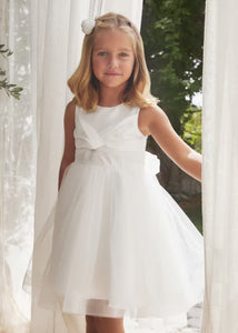 Shimmer Bow Tulle Dress