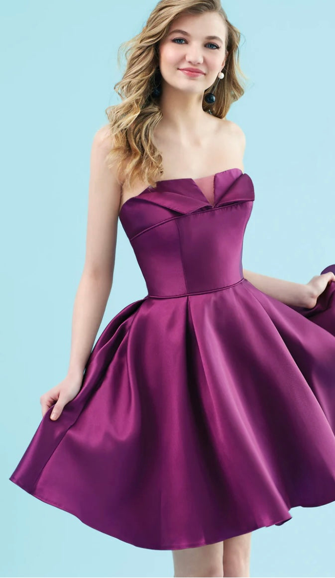 Unique Strapless Party Dress