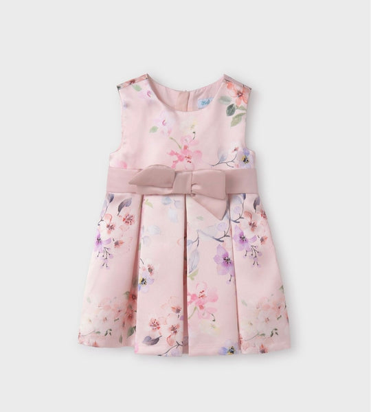 Floral Stamp Mikado Party Dress