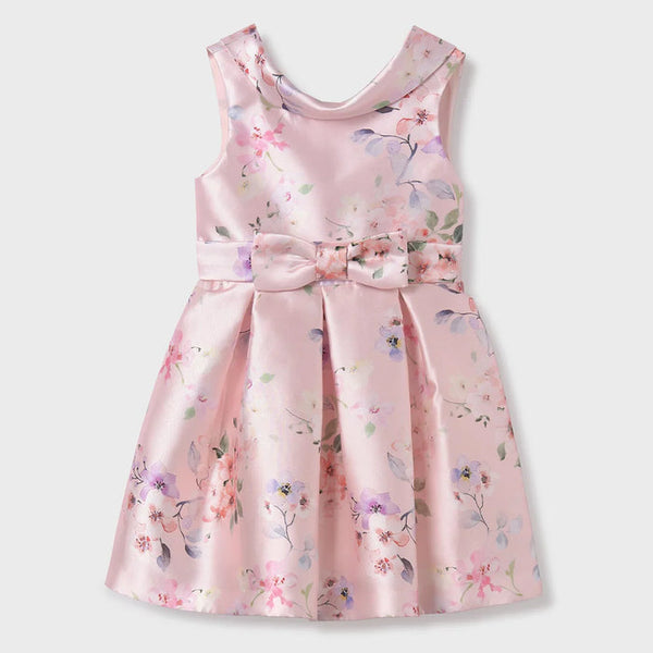 Floral Stamp Mikado Party Dress