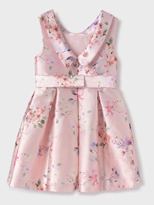 Floral Stamp Mikado Party Dress